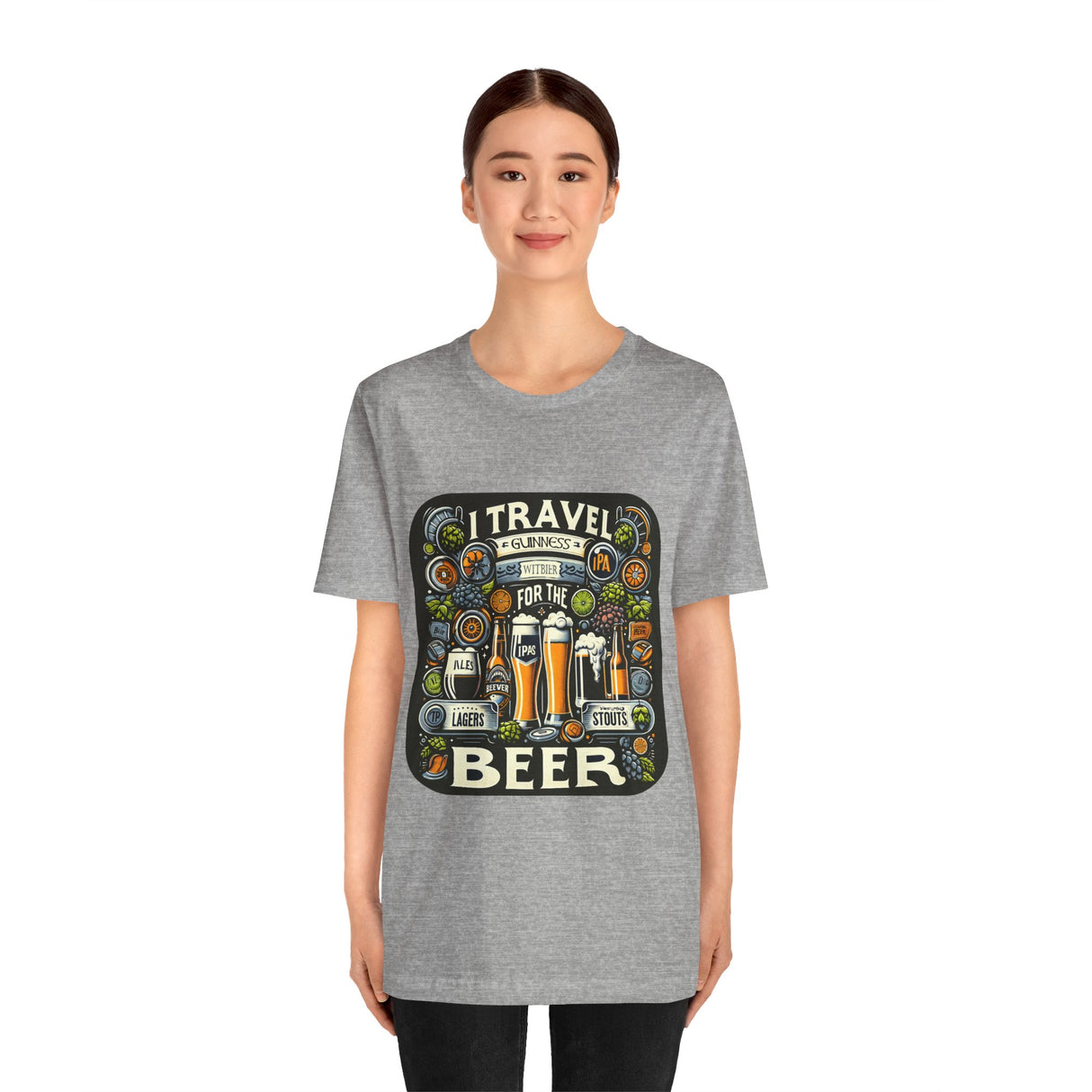 "I Travel for The Beer" full color T-shirt