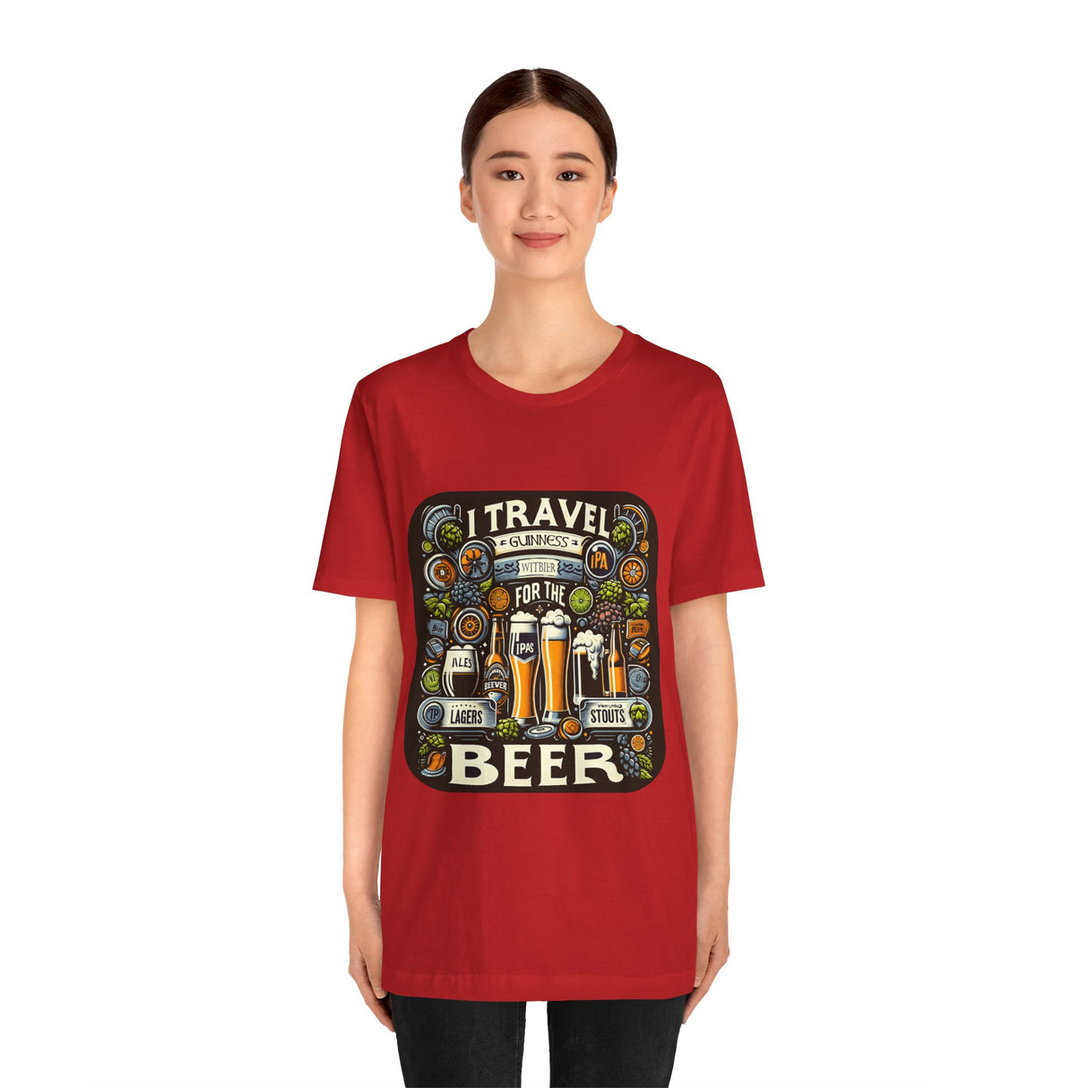 "I Travel for The Beer" full color T-shirt