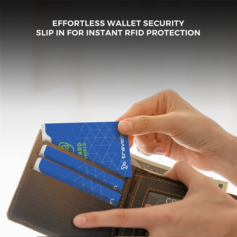 Set of 10 RFID Blocking Card Sleeves - Cobalt (13701) by Travelon