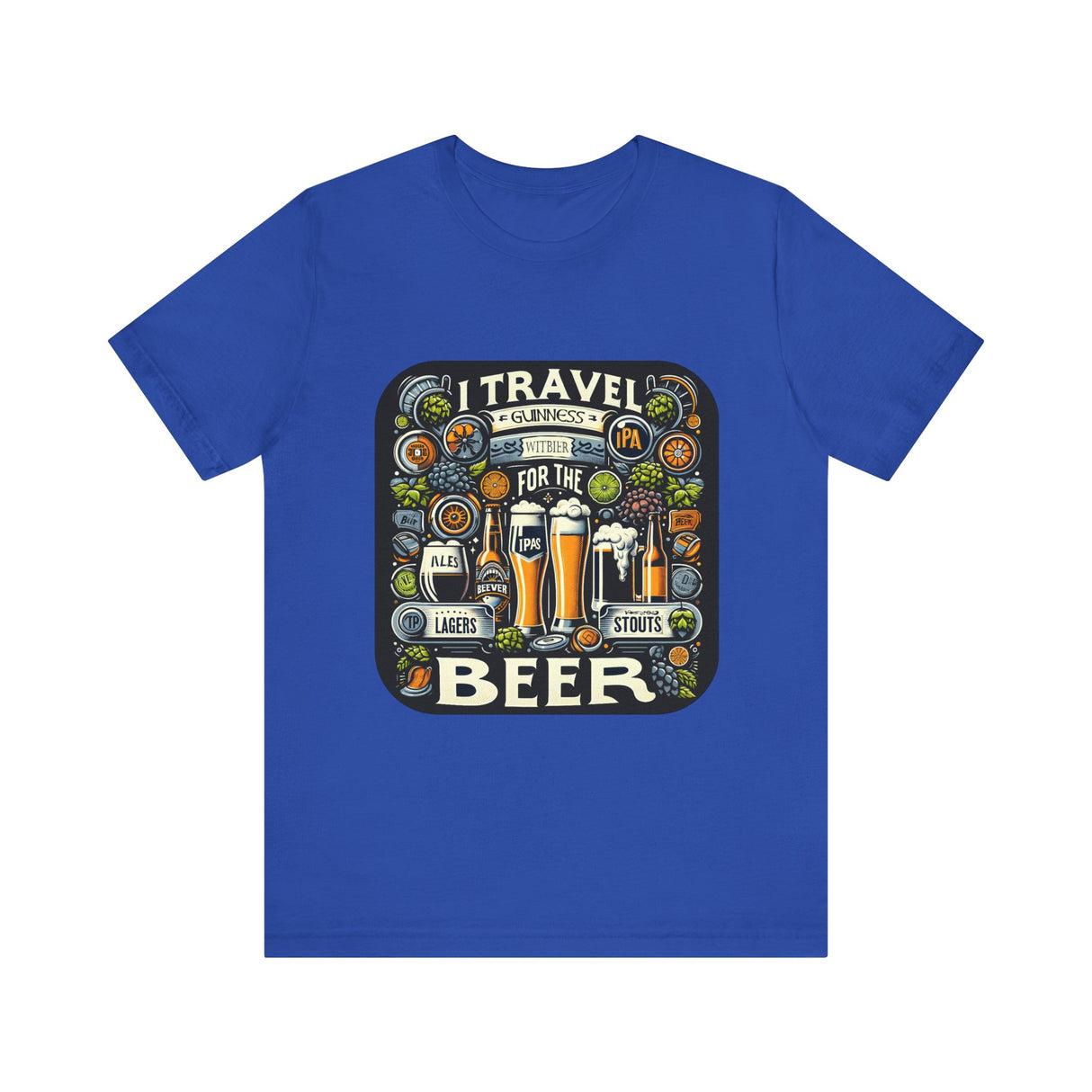 "I Travel for The Beer" full color T-shirt
