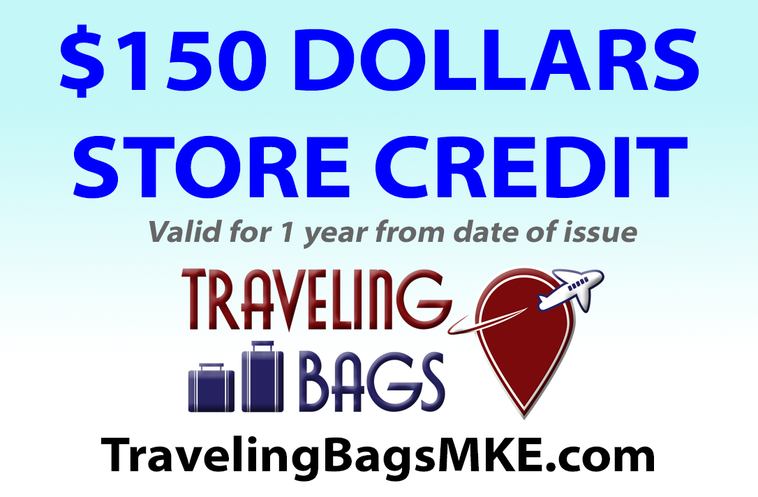 $150 Traveling Bags Store Credit Gift With Purchase