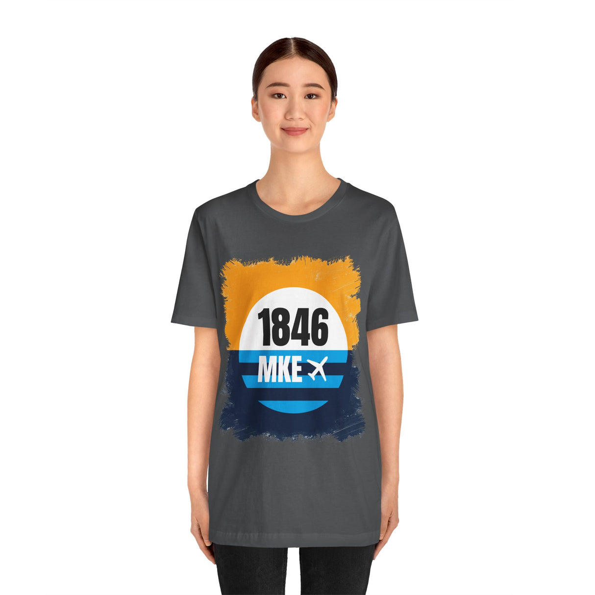 MKE - 1846 - Airport Travel Shirt - Milwaukee Peoples Flag