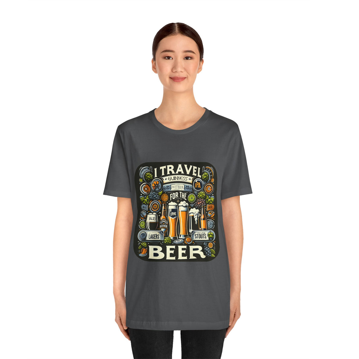 "I Travel for The Beer" full color T-shirt