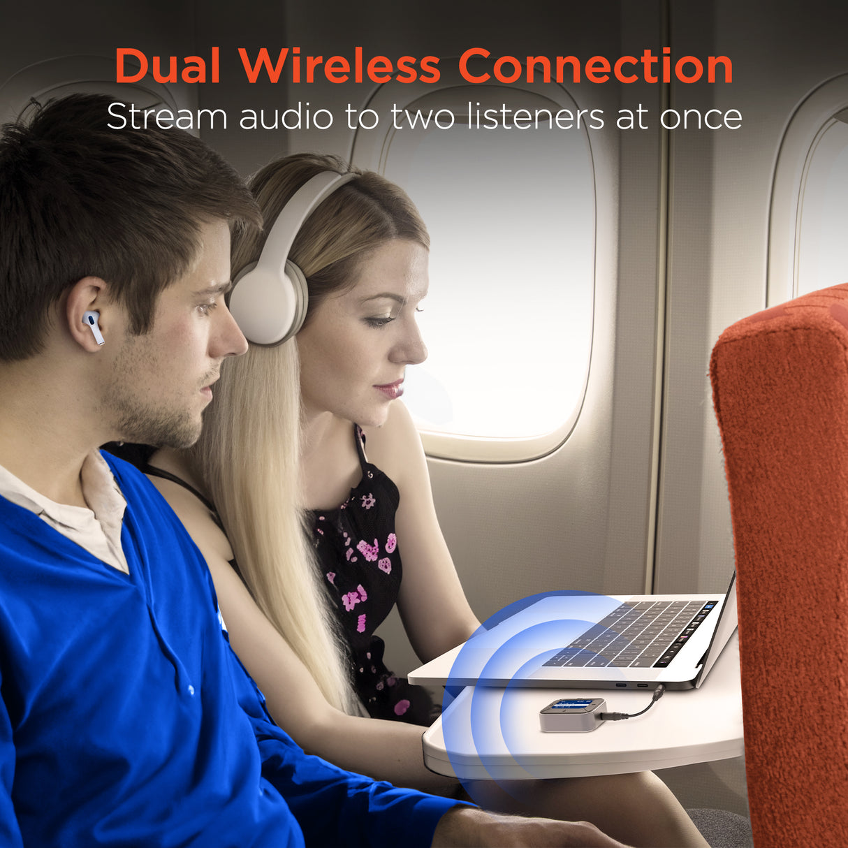 IntelliCast Flight Audio Adapter – Wireless Freedom for Every Journey
