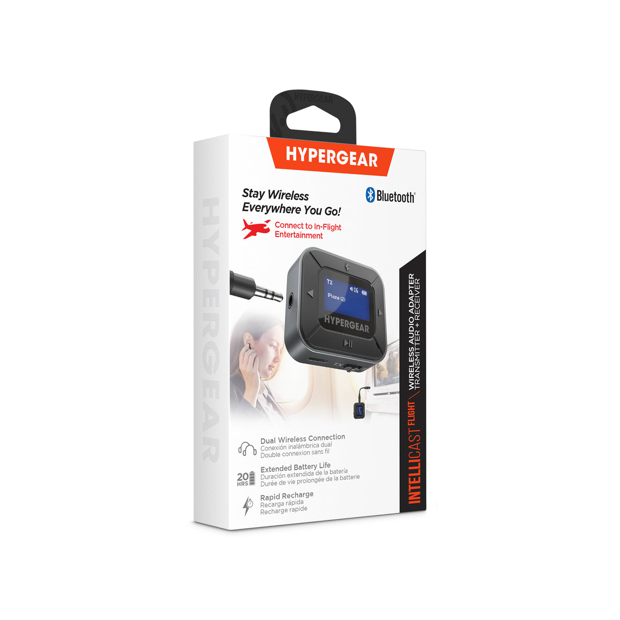 IntelliCast Flight Audio Adapter – Wireless Freedom for Every Journey