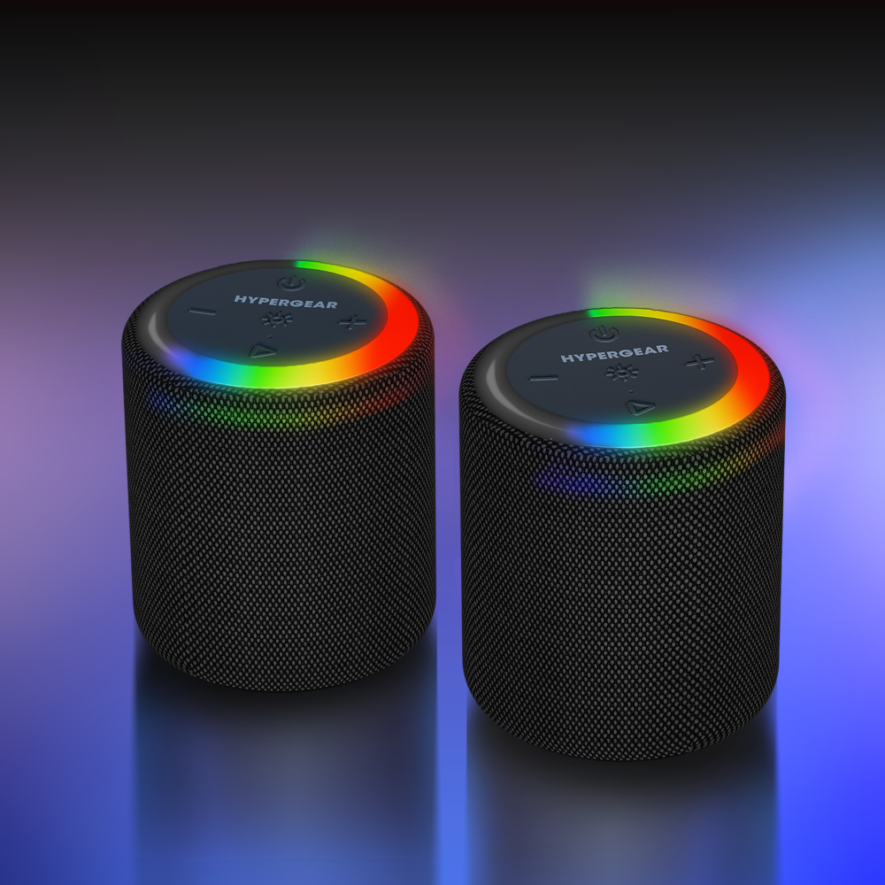Halo Waterproof LED Wirelss Speaker - 2 sizes, by Hypergear