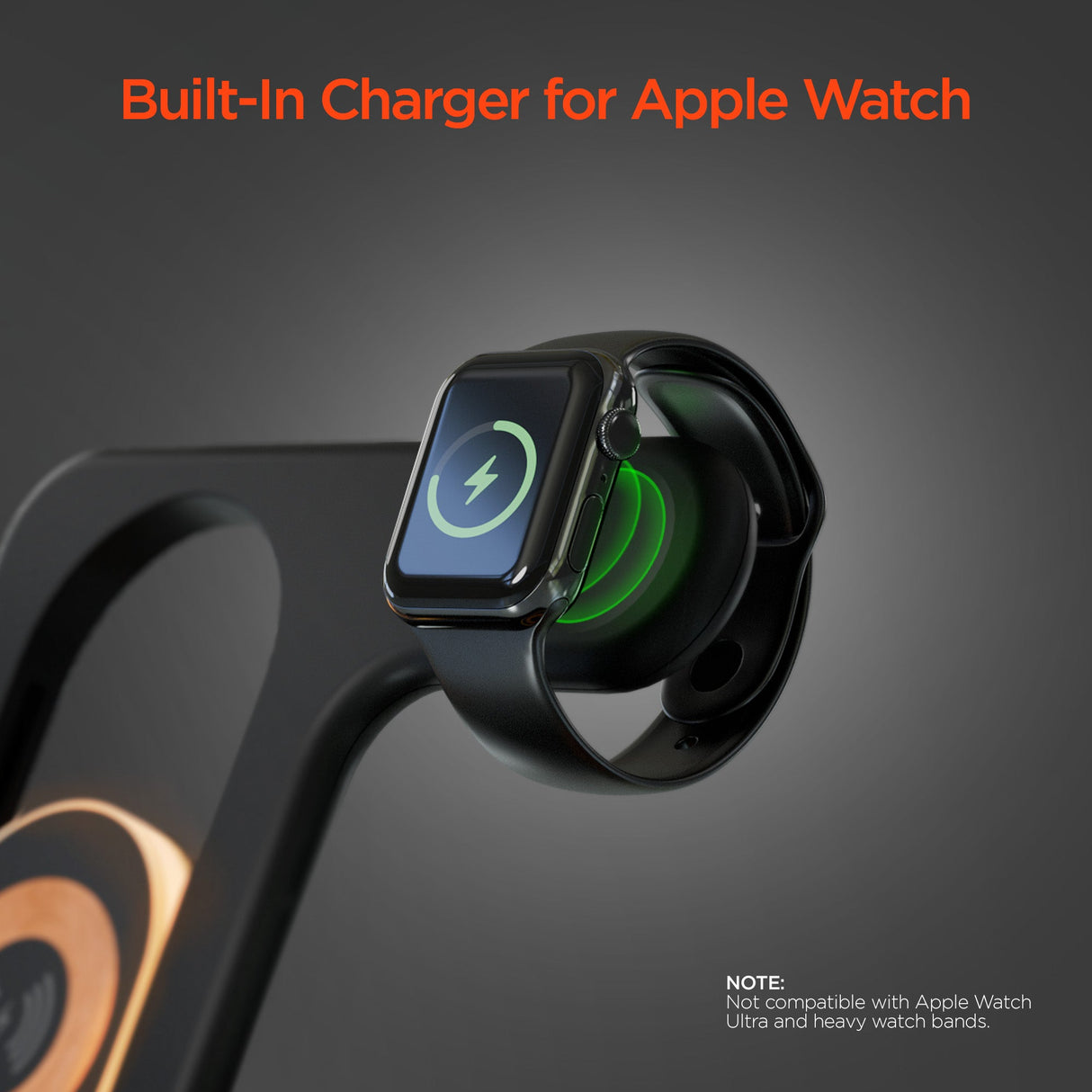 PowerFold X-Ray 4-in-1 Foldable Wireless Charging Stand with 15W Wireless Fast Charge | Black