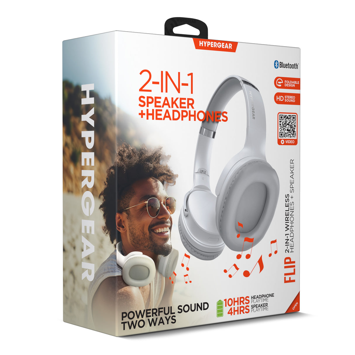 Flip 2-in-1 Wireless Headphones + Speaker by Hypergear