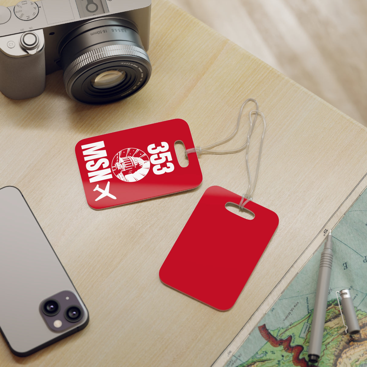 Madison Wisconsin, Area Code / Airport Tag for Bags and Luggage - 353 / MSN & Capital