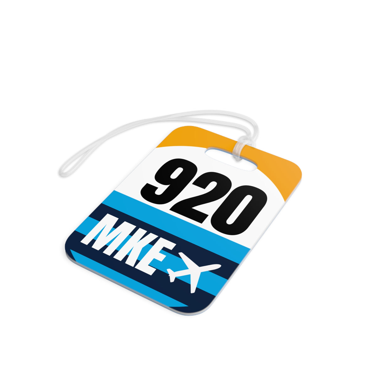 Milwaukee Wisconsin, Area Code / Airport Tag for Bags and Luggage - 920 / MKE