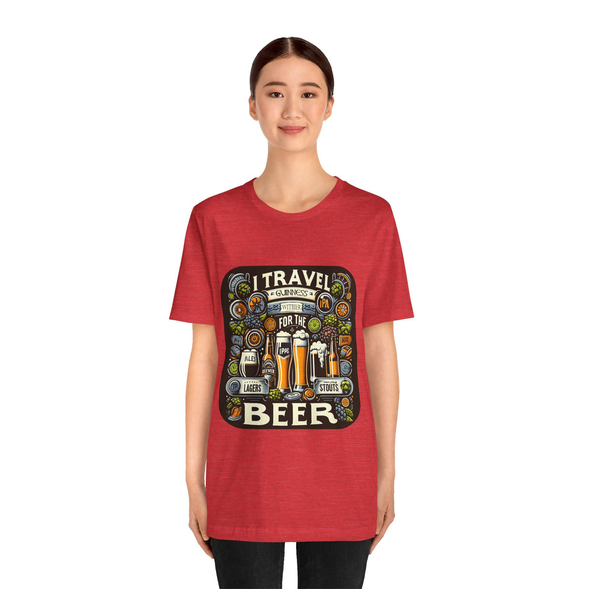 "I Travel for The Beer" full color T-shirt