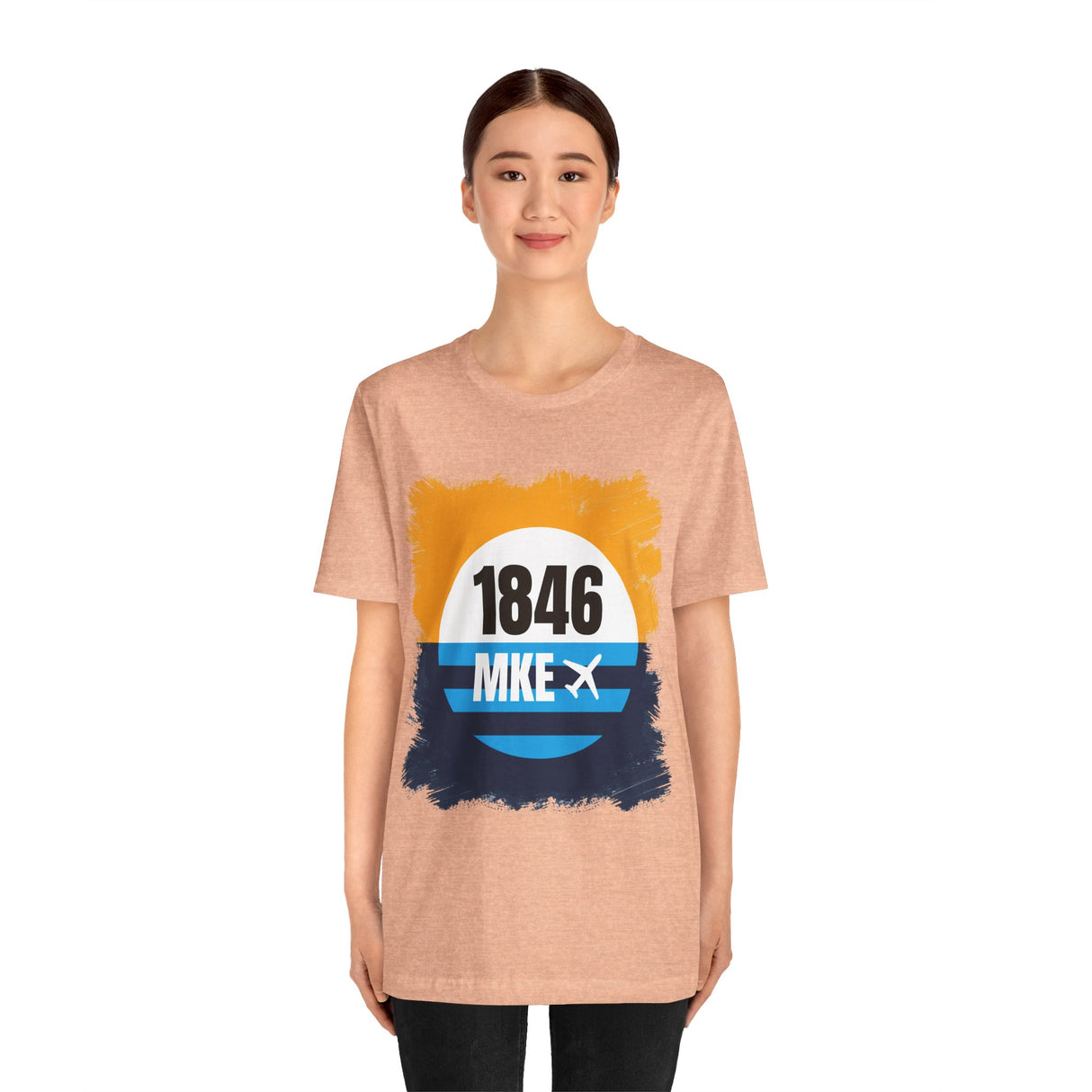 MKE - 1846 - Airport Travel Shirt - Milwaukee Peoples Flag