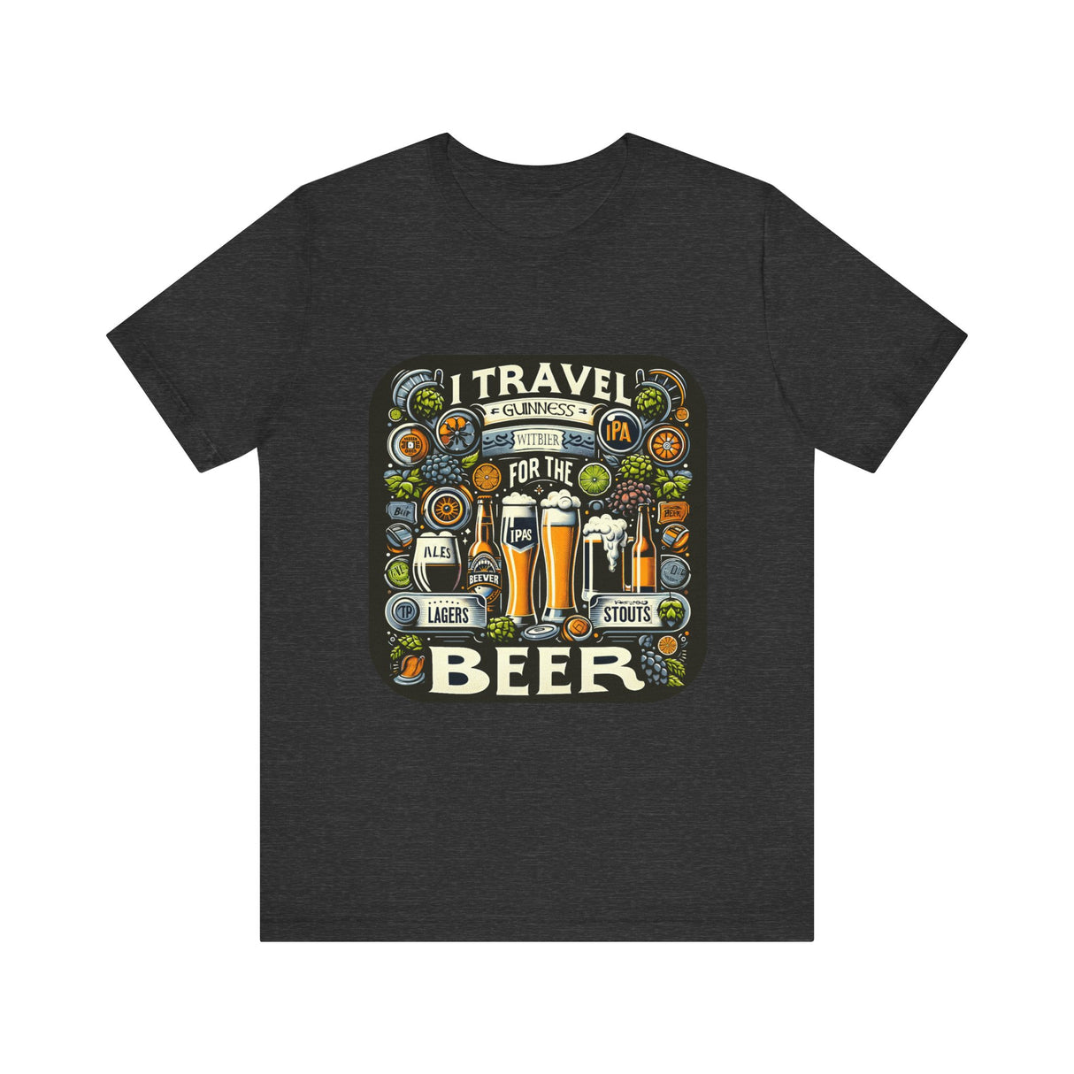 "I Travel for The Beer" full color T-shirt