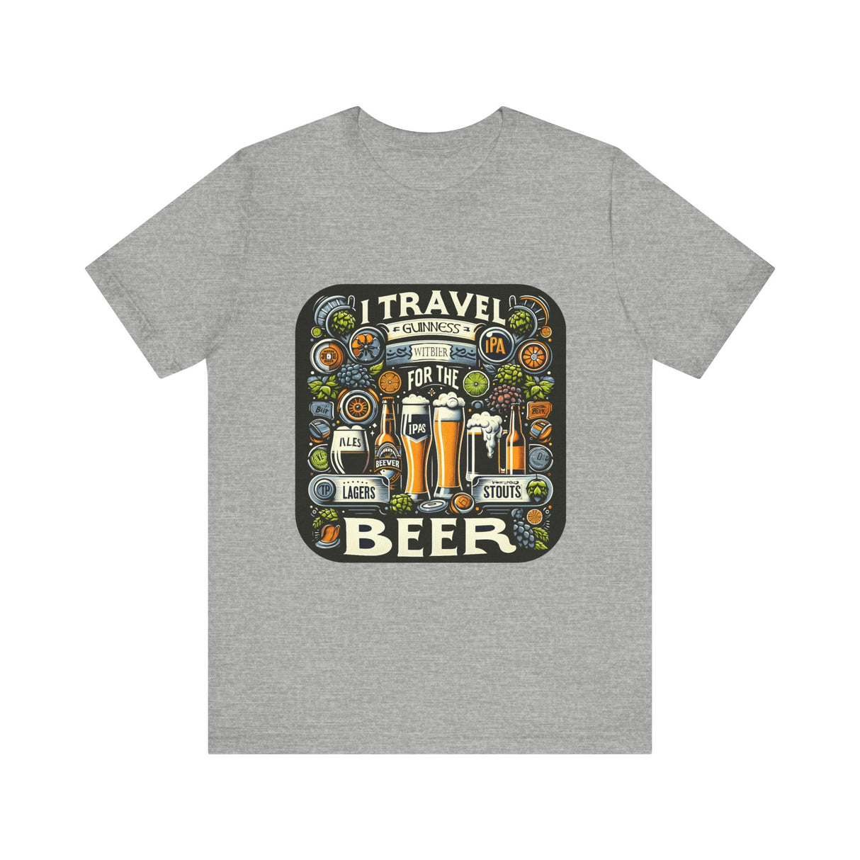 "I Travel for The Beer" full color T-shirt