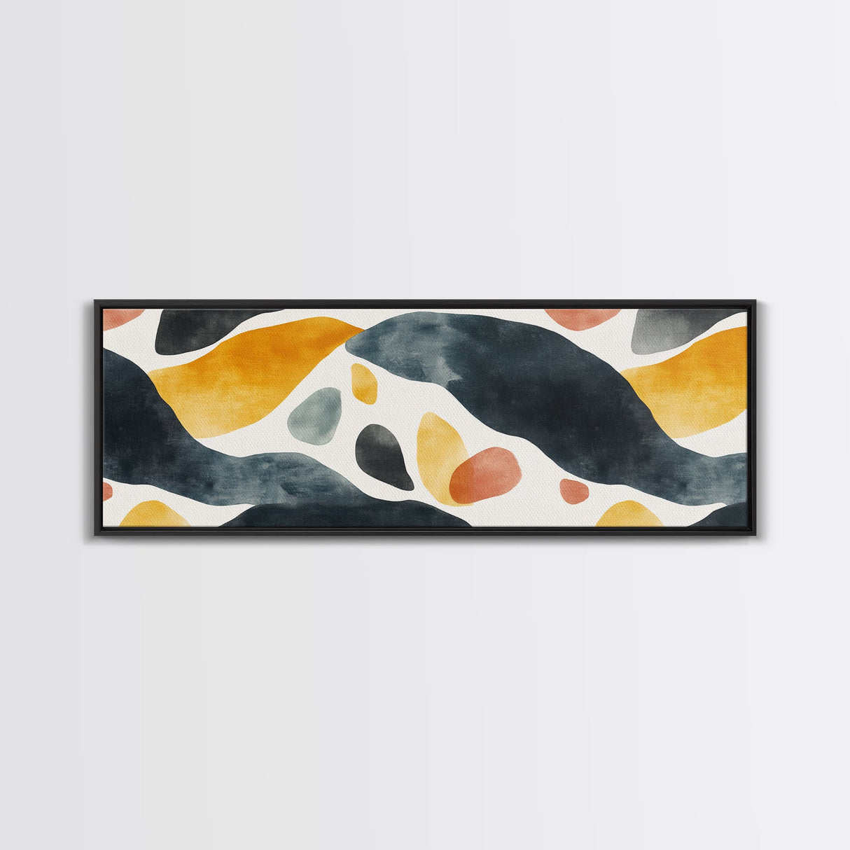 Cheetah Art Print - Animal Art - Framed Canvas Print - Animal Art - Unique Gift - Guy Gift - Panoramic Extra Wide Office Wall Art, Living Room Decor