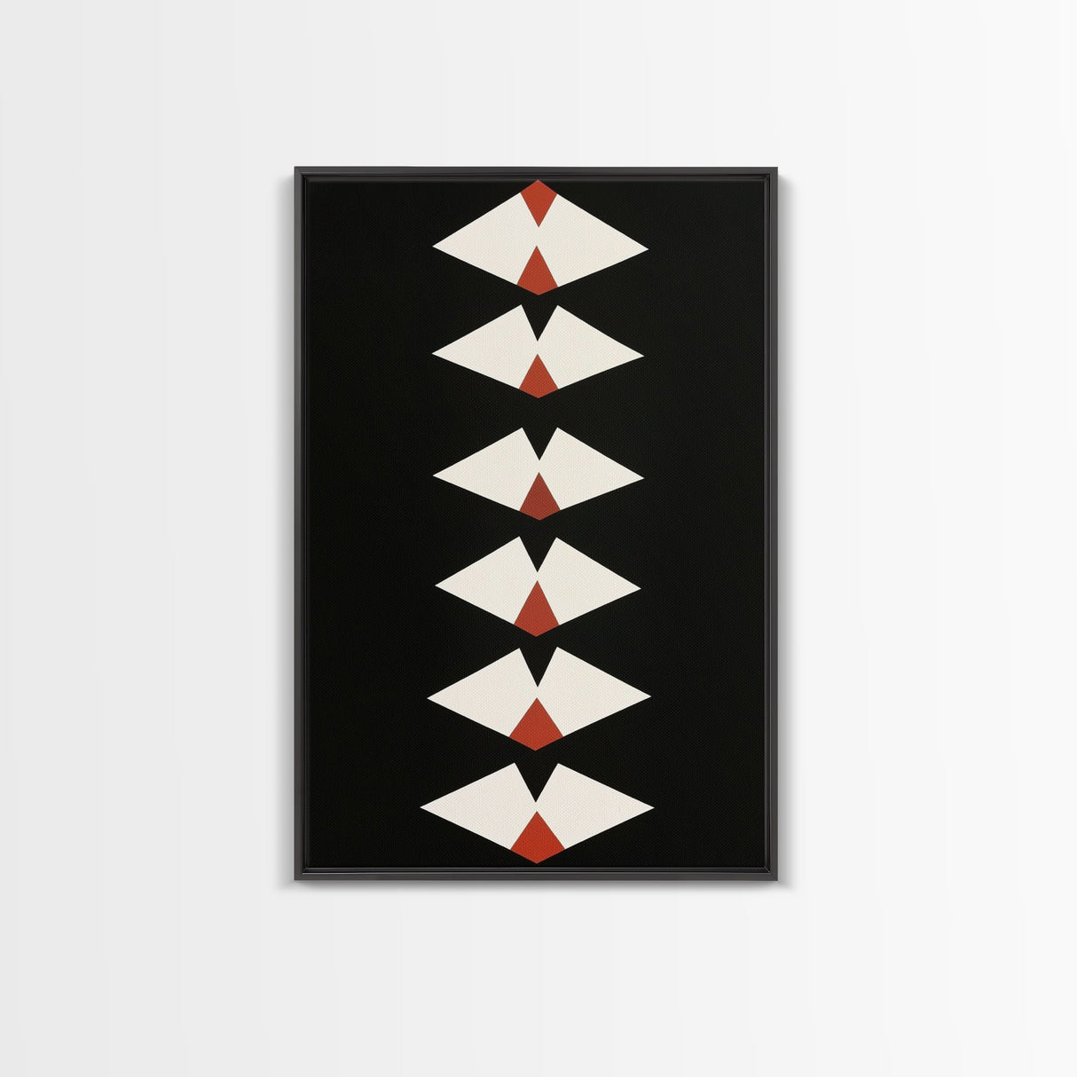 Retro Mid-Century Modern Diamond Art Canvas Print, MCM Style Home Decor