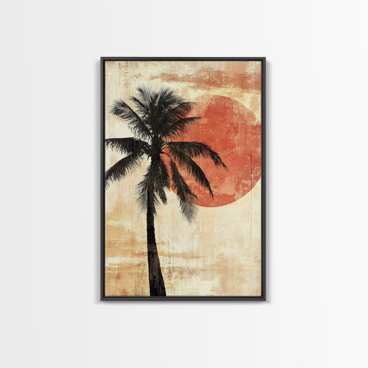 Wabi Sabi Palm Tree Painting Print, Watercolor Palm Tree Painting, Nautical Home Decor, Statement Piece, Centerpiece Wall Art