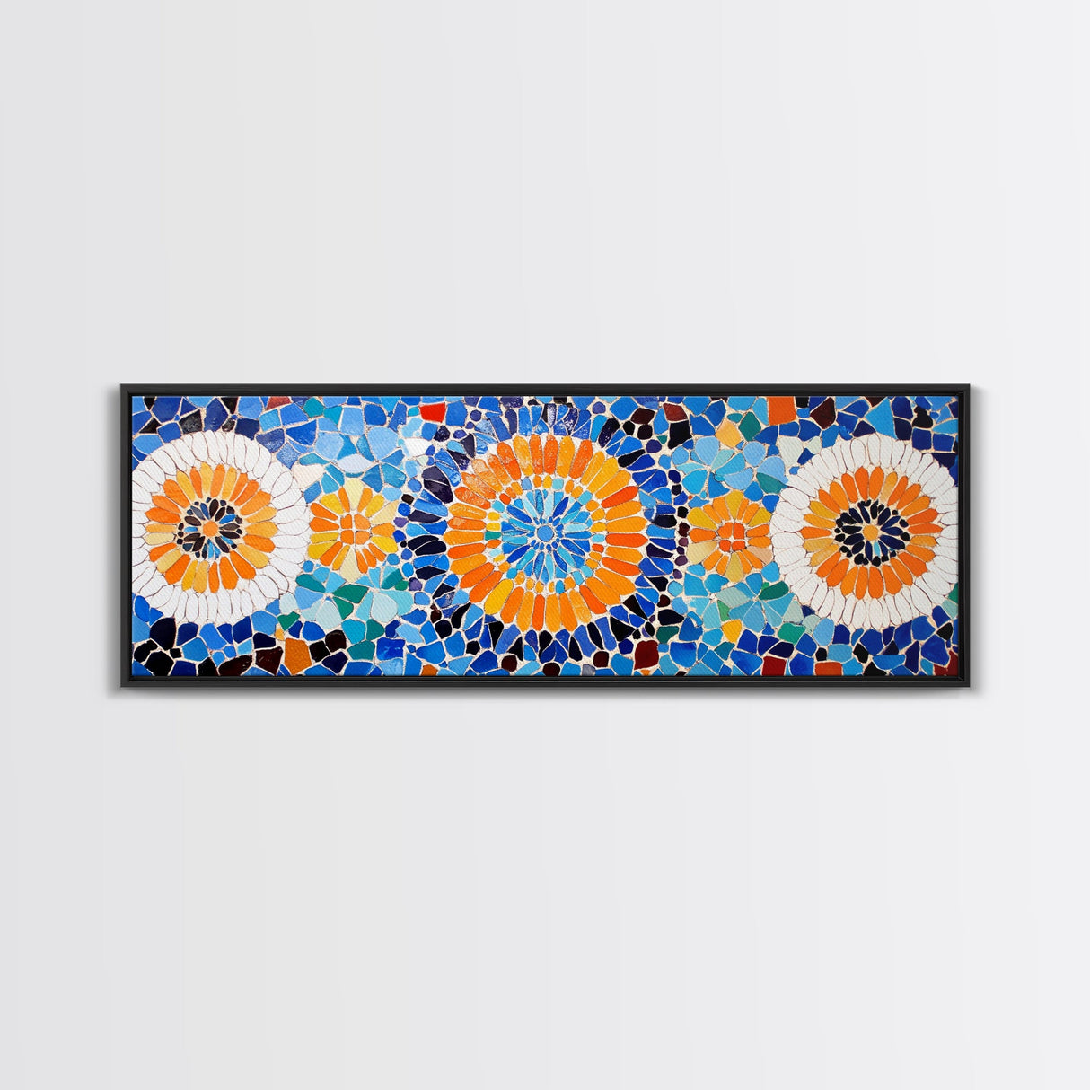 Mosaic Style Abstract Art Print, Sunflowers Mosaic Print, Floral Decor, Flower Abstract Art, Mosaic Wall Art Print, Sunflower Painting