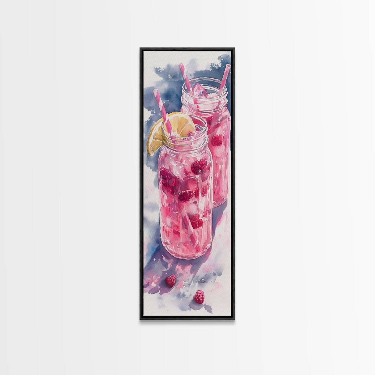 Refreshing Lemonade Canvas Print Cocktail Art Kitchen Wall Art Whimsical Art Food Review Kitchen Art Rustic Wall Art Farmh