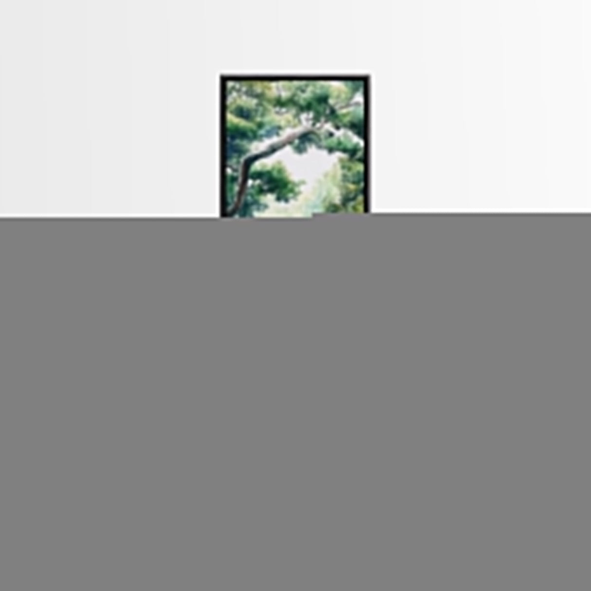 Serene Forest Stream Framed Canvas Print Coastal Landscape Art Green Wall Art Rustic Decor Vertical Art Guest Room Wall Decor
