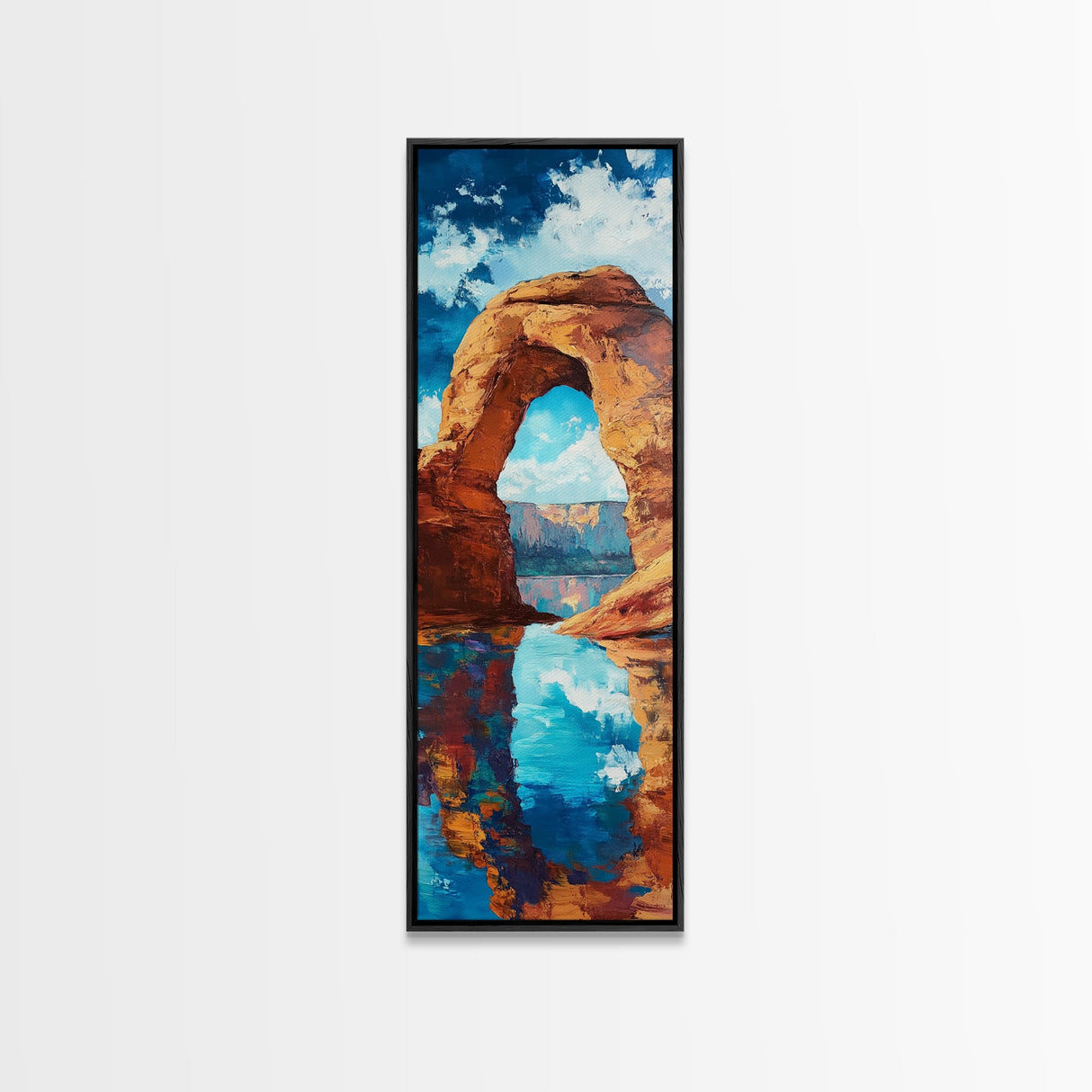Red Rock Arch, Southwest Wall Art, Joshua Tree Art, Desert Landscape, Nature Painting, Extra Wide Art, Living Room Art