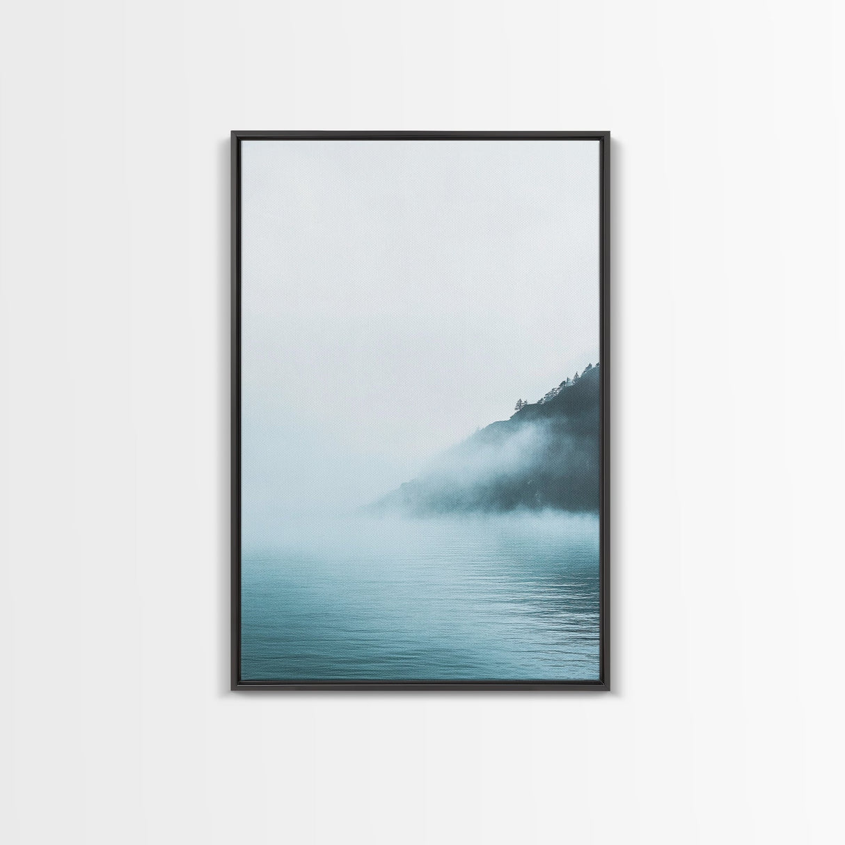 Misty Waters, Lake Tahoe Art, Moody Art, Coastal Landscape, Nautical Wall Art, Wabi Sabi Art, Minimalist Art, Canvas Print