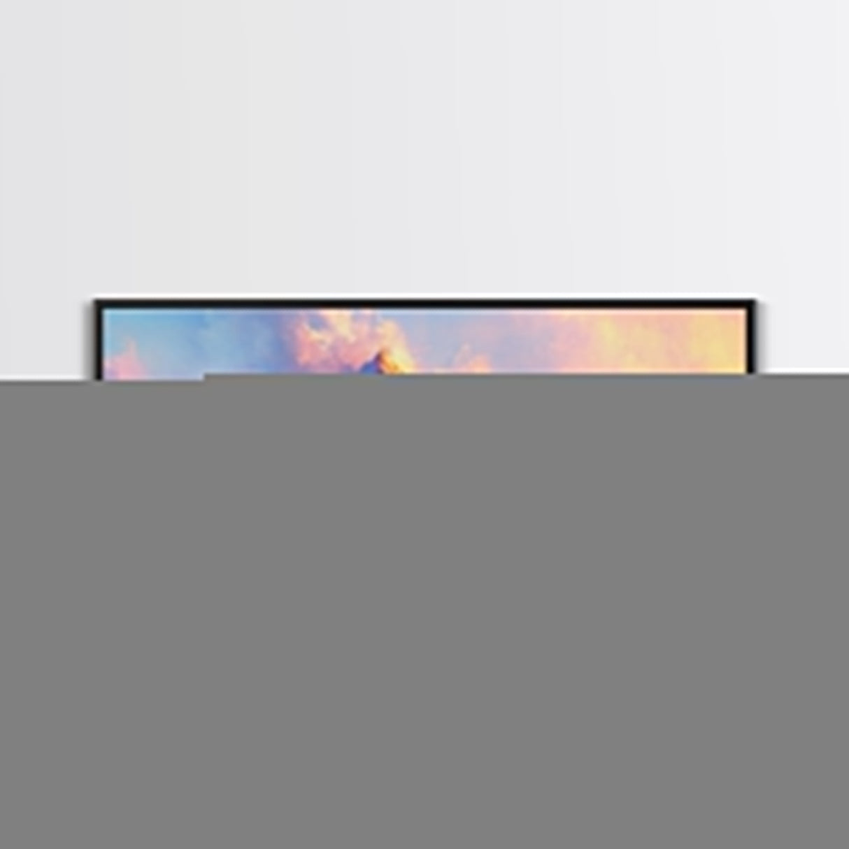 Dreamy Sunset Mountains Canvas Print Ethereal Landscape Art Pastel Sky Snowy Peaks Wall Decor Serene Bedroom Painting