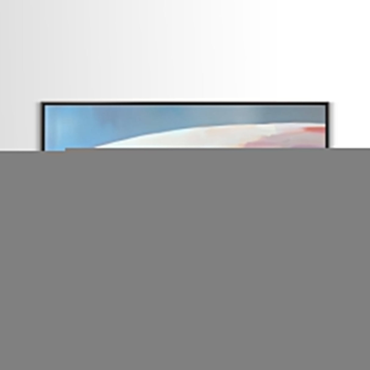Surfboard Still Life, Minimalist Art, Framed Canvas Print, Ocean Decor, Beach House Wall Art, Soft Pastel Painting, Coastal Vibes