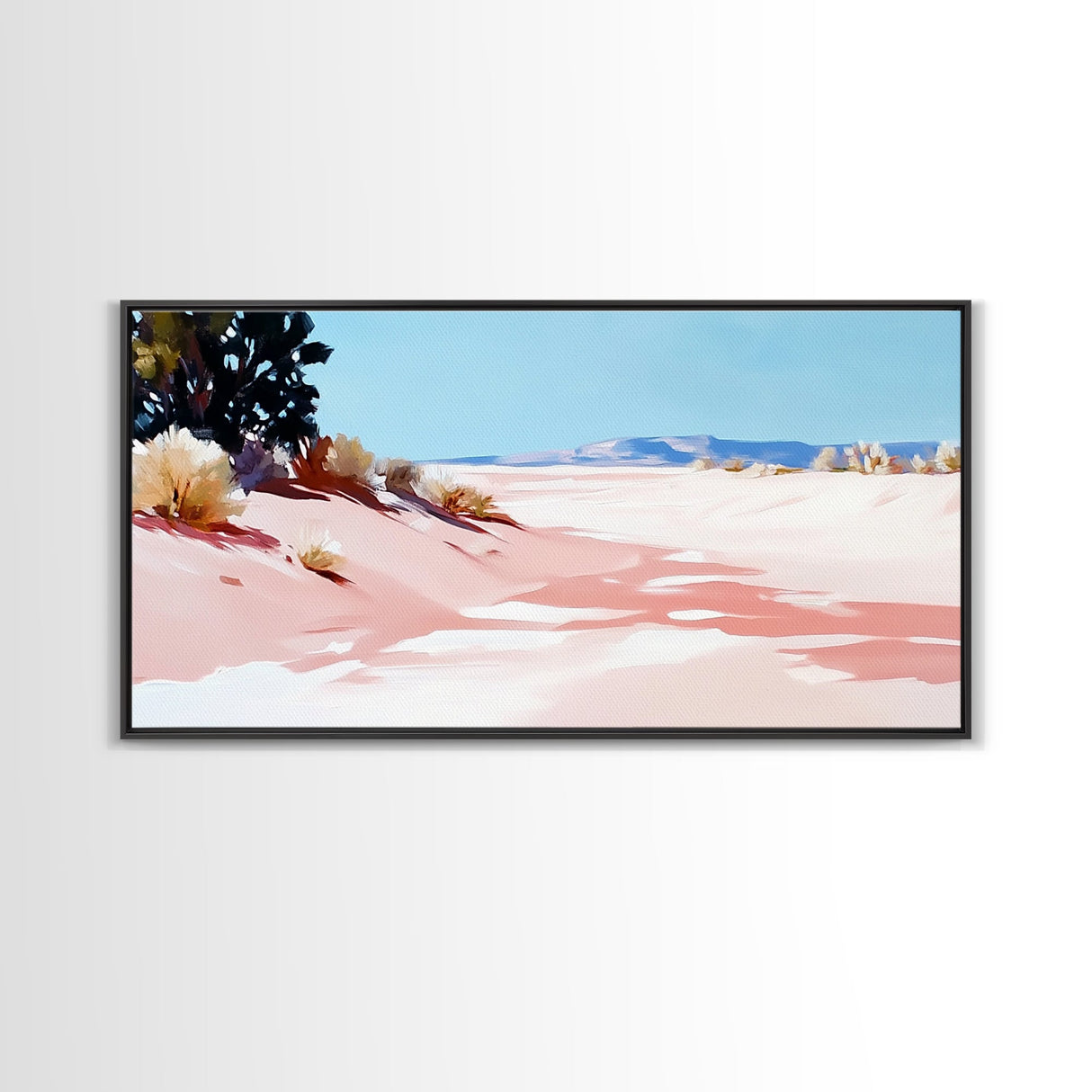 Desert Path, Serene Landscape, Southwest Art, Minimalist Nature Print, Living Room Wall Art, Earthy Aesthetic, Canvas Print, Home Decor