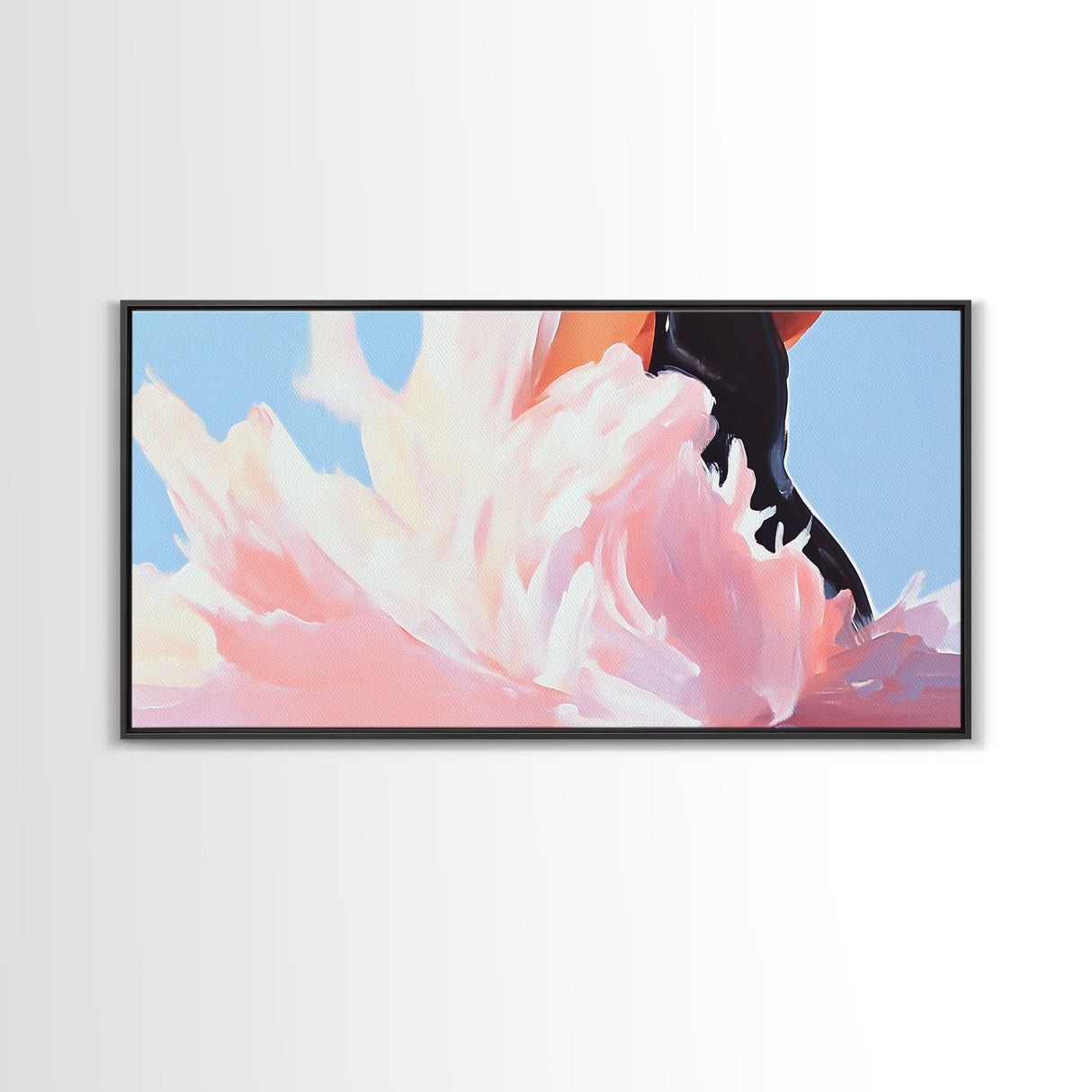 Splash, Ocean Waves, Coastal Wall Art, Beach House Decor, Modern Nautical Aesthetic, Minimalist Art, Framed Canvas Print, Gift Idea