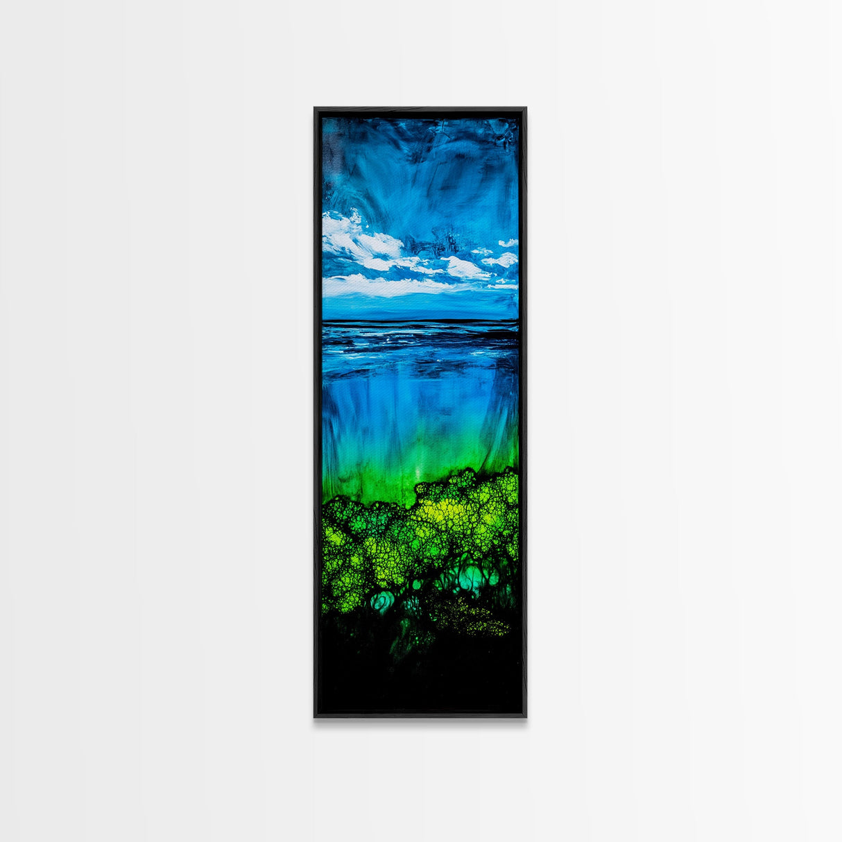 Ocean View, Tropical Water Scene, Coastal Home Art, Blue Green Landscape, Relaxing Beach Aesthetic, Tranquil Home, Canvas Print