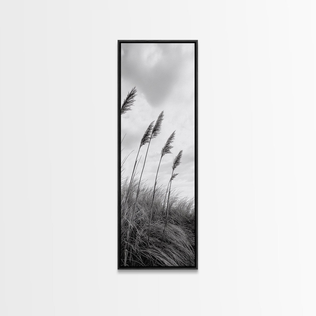 Windy Grasses, Coastal Scene, Tall Grass Field, Autumn Decor, Canvas Print, Farmhouse Style, Dining Room Wall Art, Nature Mood