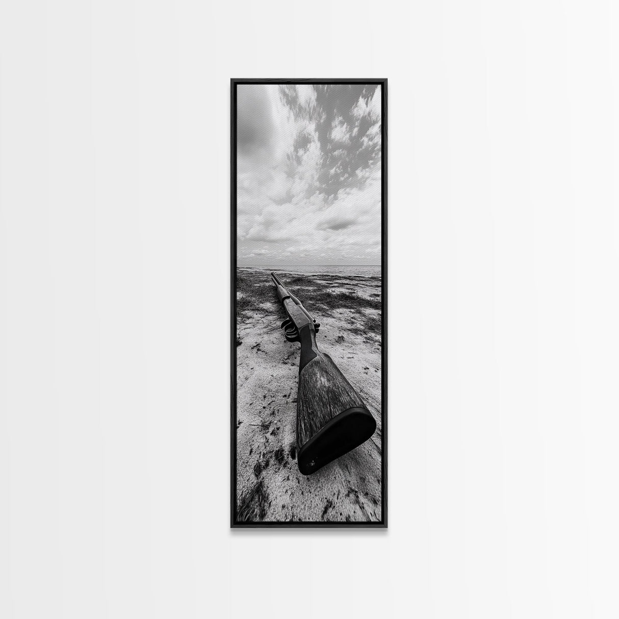 Shotgun Beach, Western Art, Coastal Edge, Canvas Print, Masculine Wall Decor, Cabin Style, Rustic Photography, Dramatic Sky