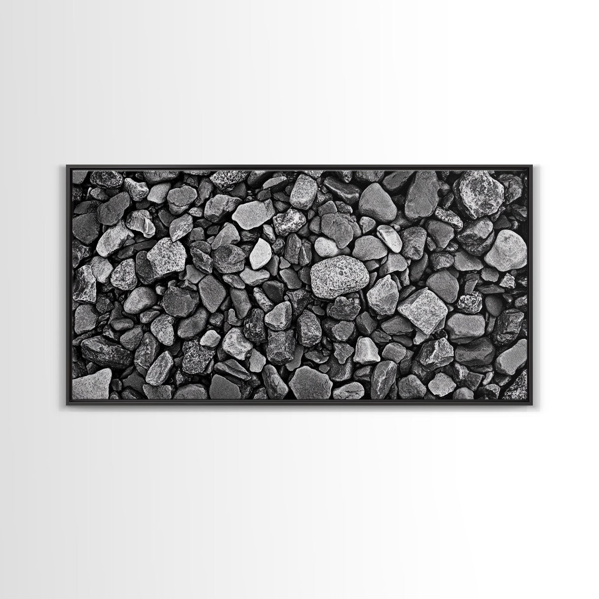 Natural Stone Texture, Dark Rock Pattern, Earthy Wall Background, Canvas Print, Office Wall Art, Modern Industrial Style, Minimalist Style