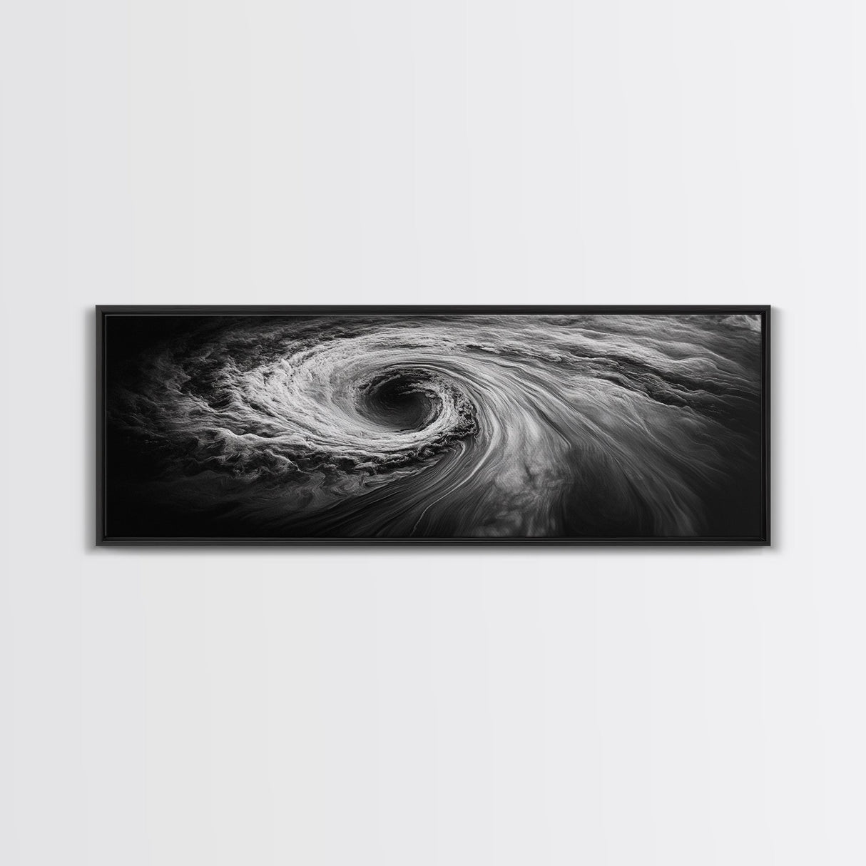 Ocean Vortex, Surreal Motion, Abstract Water, Canvas Print, Modern Coastal Decor, Bathroom Wall Art, Minimalist Abstract Photography