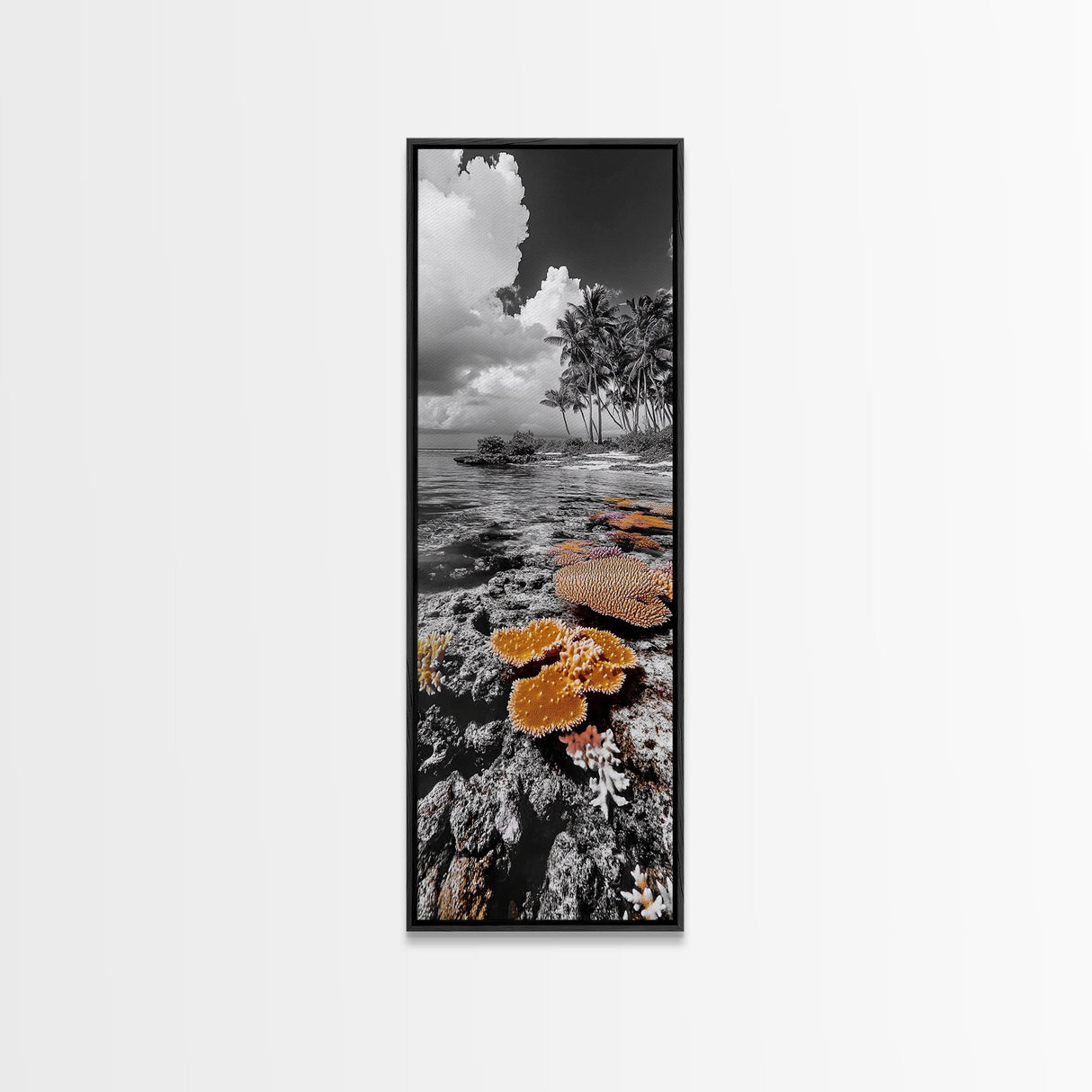 Coral Reef, Coastal Dreams, Tropical Serenity, Ocean Life Wall Art, Canvas Print, Coastal Bathroom Decor, Nature Photography Style