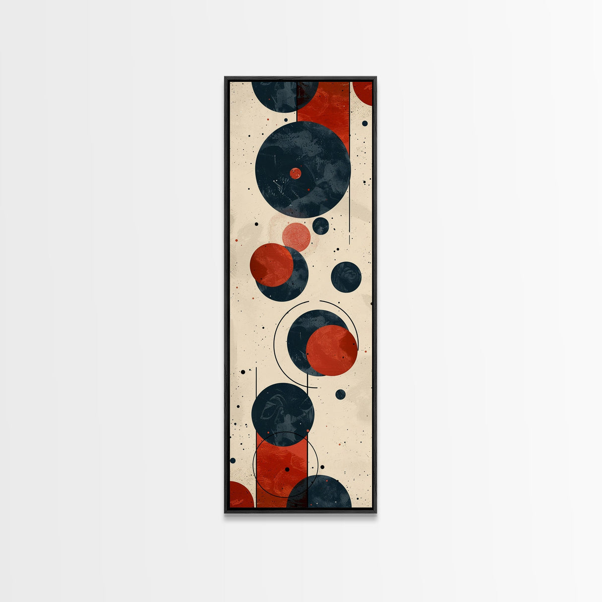 Retro Art Deco Geometric Patterns Wall Art Framed Canvas Print, Scifi / Science Fiction Decor
