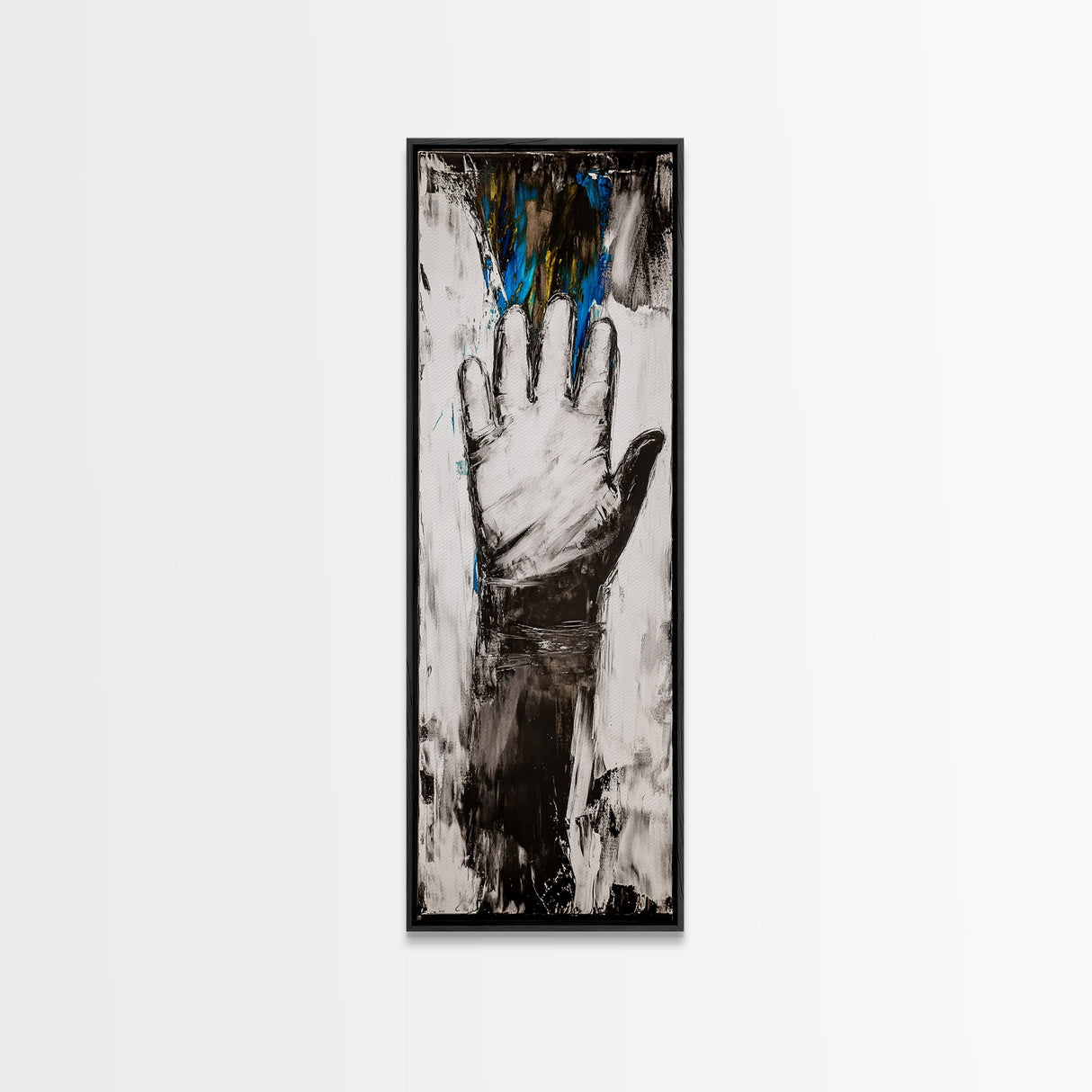 Abstract Hand Painting Framed Canvas Print moody art dark romance painting geometric wall art contemporary home decor unique gift