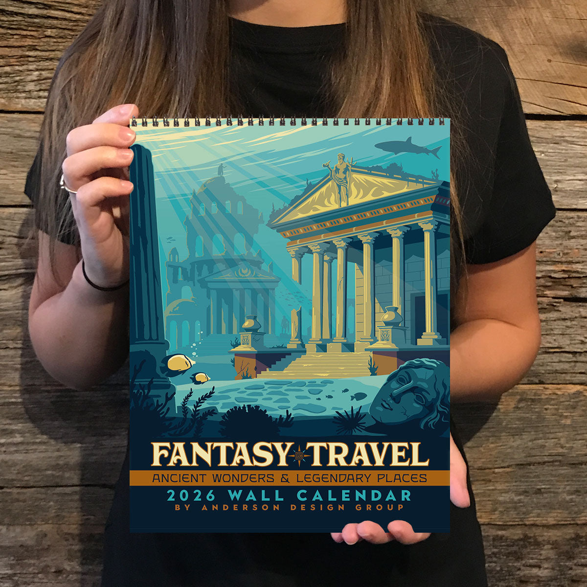 2026 Wall Calendar: Fantasy Travel (Ancient Wonders & Mythical Places)