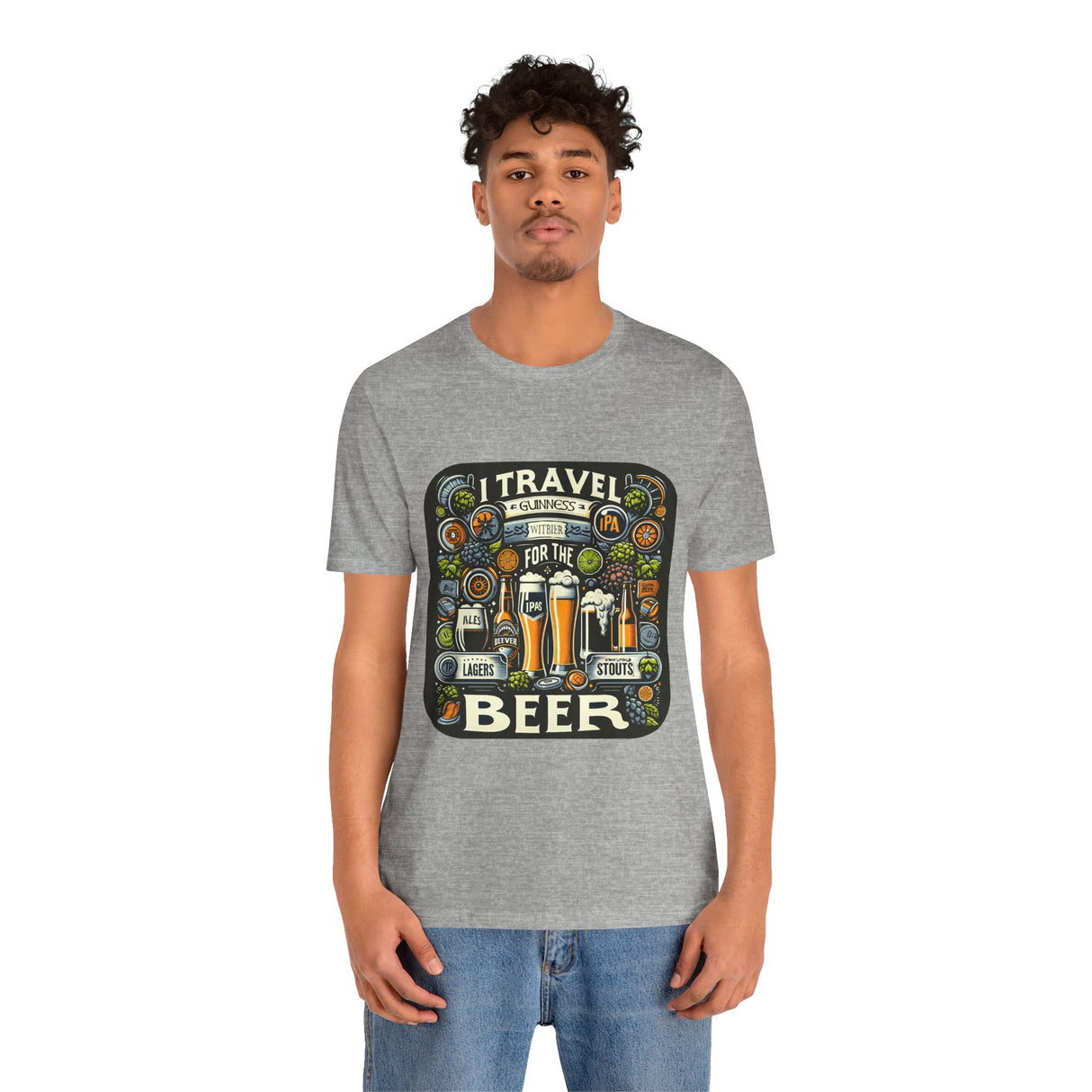 "I Travel for The Beer" full color T-shirt