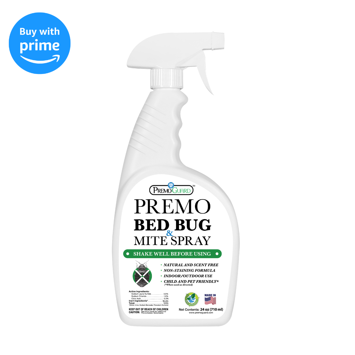 Bed Bug Spray & Mite Killer - All Natural & Non-Toxic
