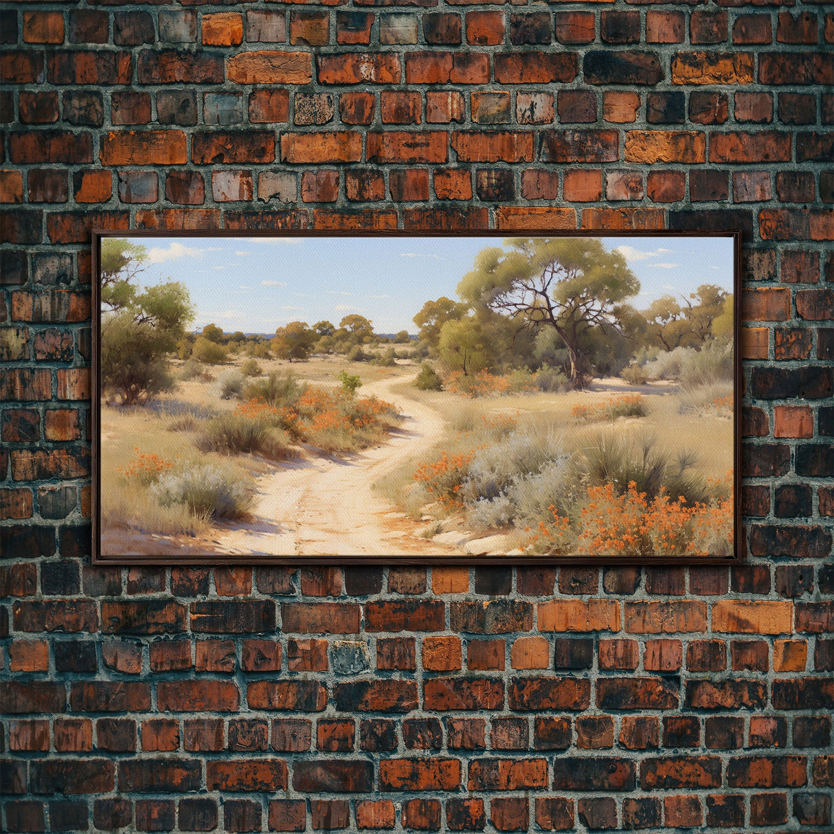 Landscape Oil Painting Canvas Print, West Texas Wall Art, West Texas Prairies, Made in Texas, Texan Art