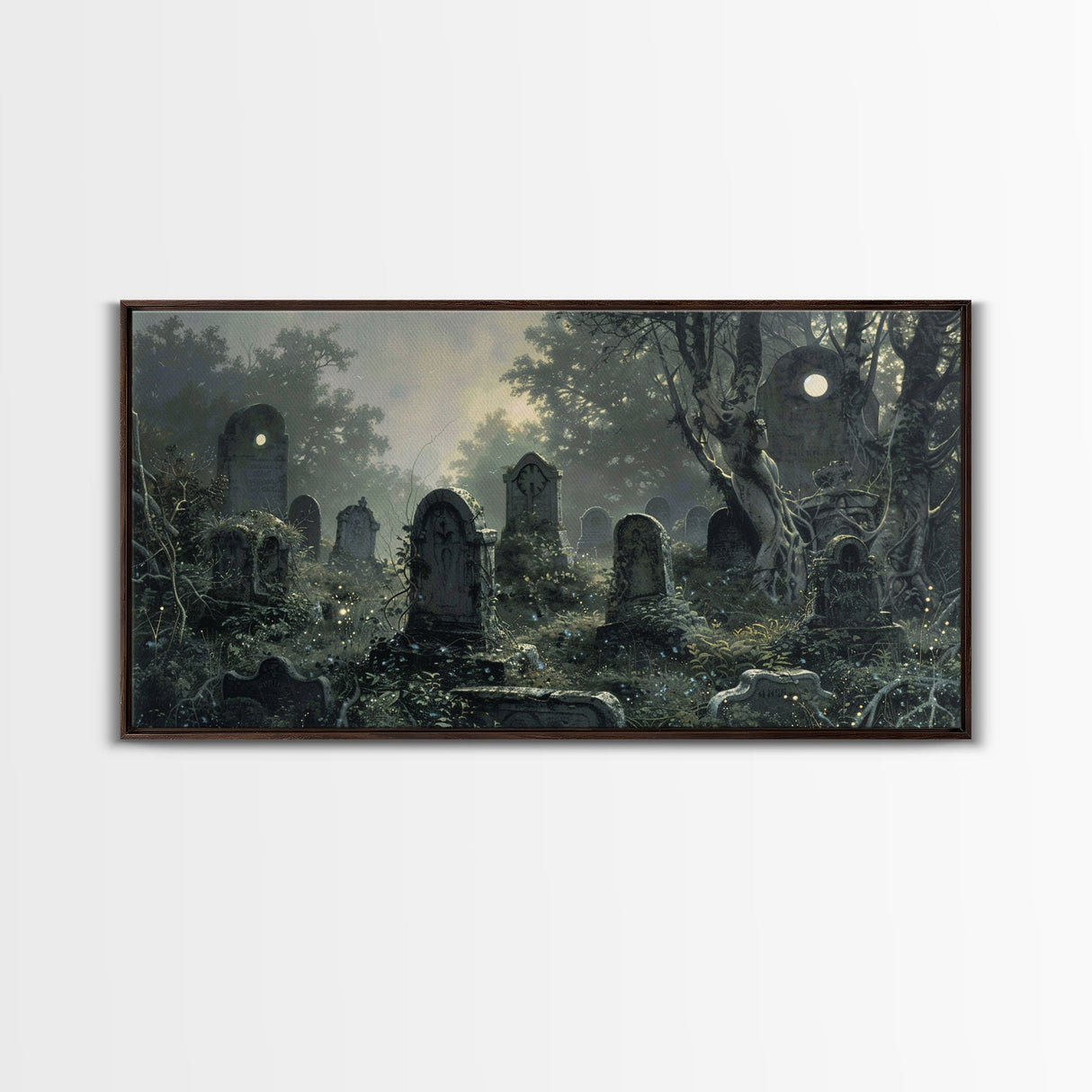 Dark Academia Wall Art, Framed Canvas Print, Spooky Halloween Wall Art, Halloween Wall Decor, Spooky Vibes, Victorian Oil Painting