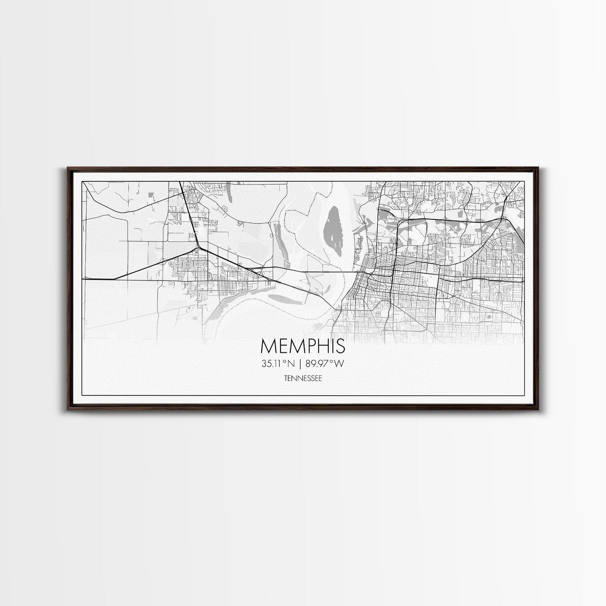 Memphis City Map, Tennessee Map, Map Art, Minimalist Wall Art, Wall Art, Canvas Art, Travel Gifts For Women, Country Home Décor, Music Room