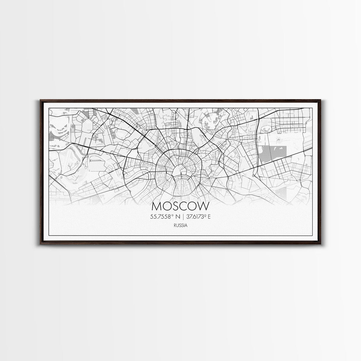 Moscow City Map, Russia Map, Map Art, Minimalist Wall Art, Wall Art, Canvas Art, European Wall Art, Russian Wall Print, Gift For Friend