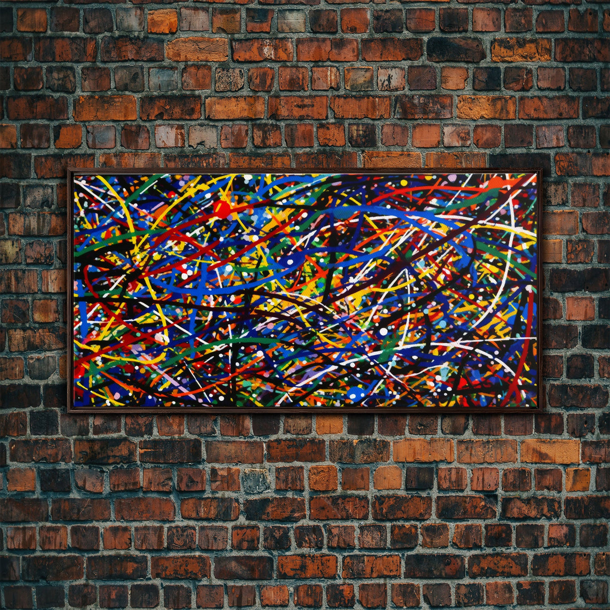 original abstract painting, Jackson Pollock style painting Print, modern abstract art, Colorful wall art, splatter Pollock Print Wall Art