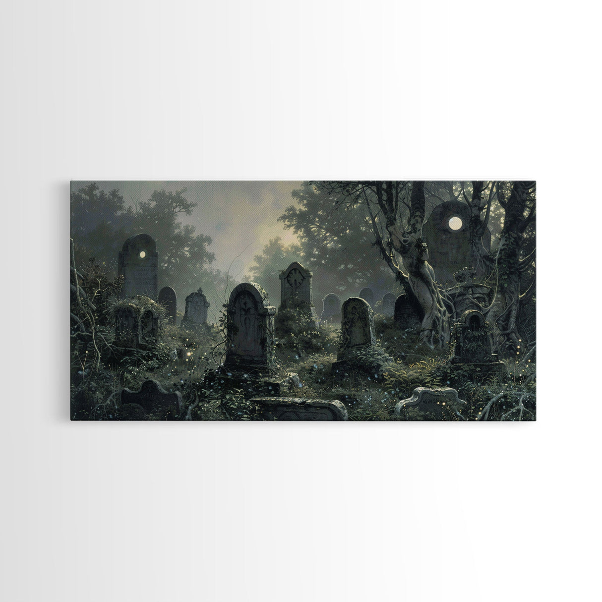 Dark Academia Wall Art, Framed Canvas Print, Spooky Halloween Wall Art, Halloween Wall Decor, Spooky Vibes, Victorian Oil Painting