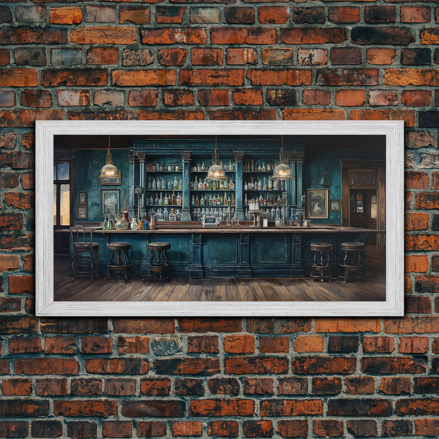 Bar Decor, Prohibition Wall Art, Saloon Wall Art, Canvas Print, Wall Hanging, Panoramic Art, Farmhouse Wall Decor, Kitchen Print, Gift Ideas