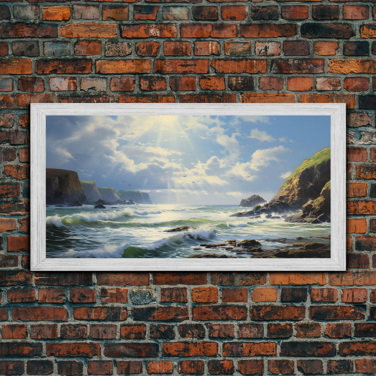 Neutral Beach Print, Wall Art Boho Decor Coastal Wall Art Minimalist Wall Art Ocean Poster Landscape Painting Original Artwork