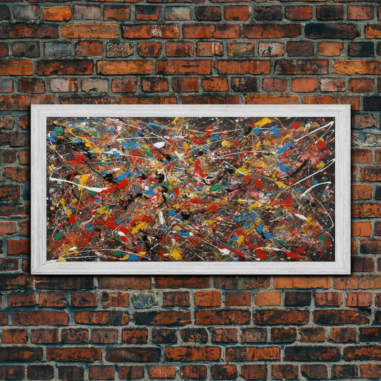 Cool Wall Art, Abstract Canvas Print, Modern Wall Decor, Jackson Pollock Style Wall Art, Abstract Decor, Abstract Expressionism